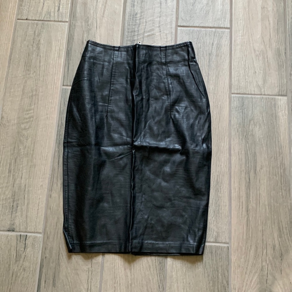 Luvalot black midi skirt